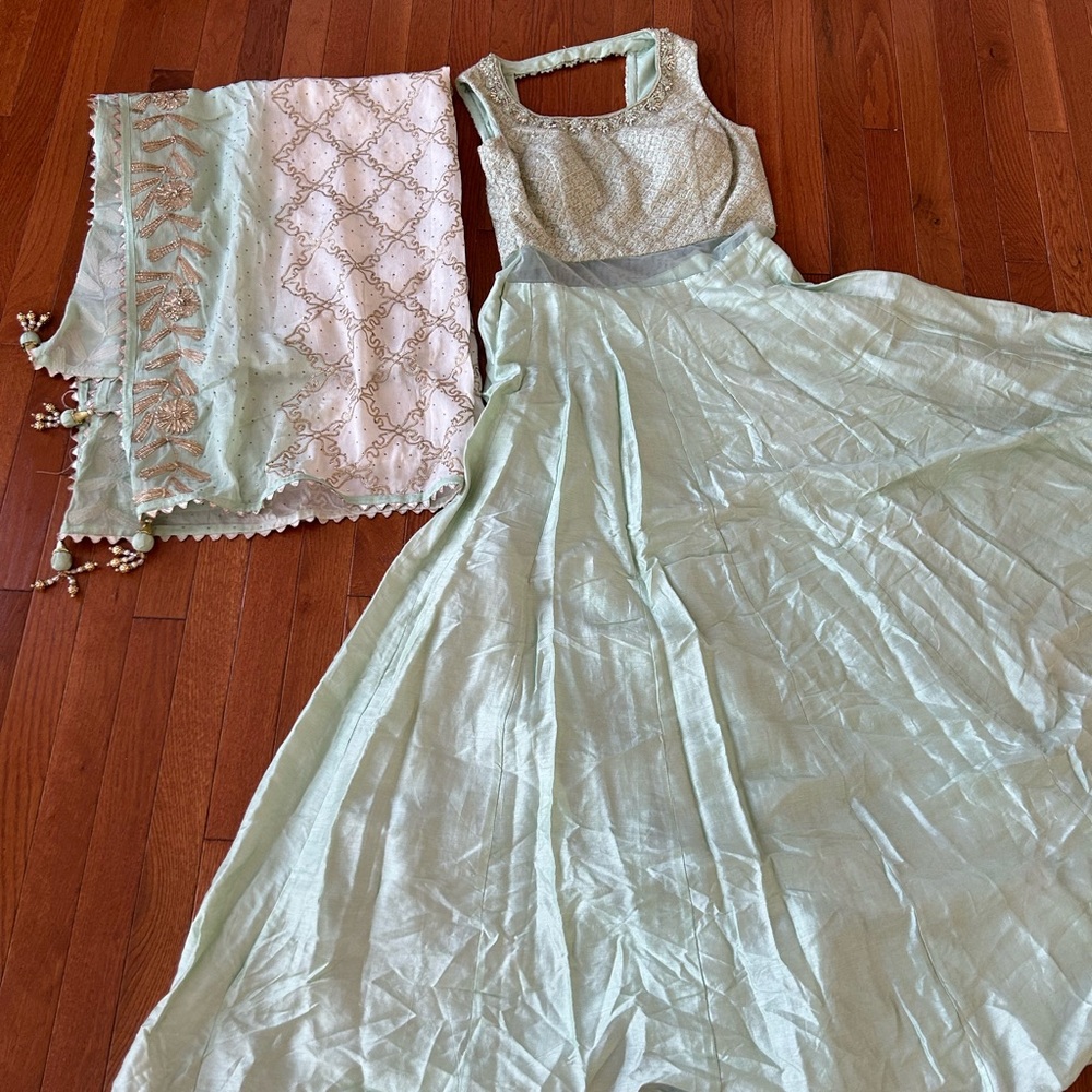 Anarkali from seasons Bombay. Very elegant and silky material